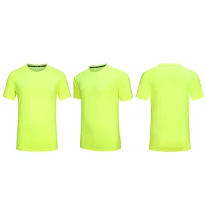 Toptan spor salonu spor T-shirt hızlı kuruyan özel erkek sıkıştırma spor giyim spor boş koşu giyim örme