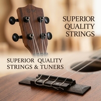 Wholesale Musical Instrument Kids Toy 4 String Round Hole Wood Grain Acoustic Ukulele for Beginners