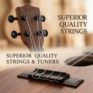 Ukelele Acústico de Madera con 4 Cuerdas y Orificios Redondos para Niños Principiantes, Venta al Por Mayor - Product Image 5