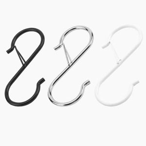 Crochets en S robustes en métal avec boucle <span class=keywords><strong>pour</strong></span> suspendre plantes, serviettes, vêtements, ustensiles <span class=keywords><strong>de</strong></span> <span class=keywords><strong>cuisine</strong></span> – Vente en gros usine - Product Image 1