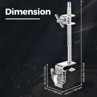 Bass Drum Cowbell Clamp Cowbell Mount Bracket Support de montage pour Cowbells