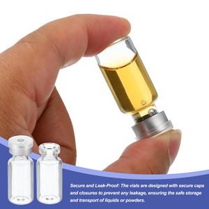 Factory Wholesale Transparent Glass Vial Medical Beauty Freeze-Dried Powder <b>Bottle</b> with Bayonet Screw Cap Stock <b>Bottles</b> - Product Image 4