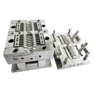 Qlq nhà sản xuất dây kéo thanh trượt khuôn kẽm đúc tùy chỉnh chết đúc nhựa tiêm đánh dấu thanh trượt đầu đúc cơ thể puller khuôn - Product Image 1