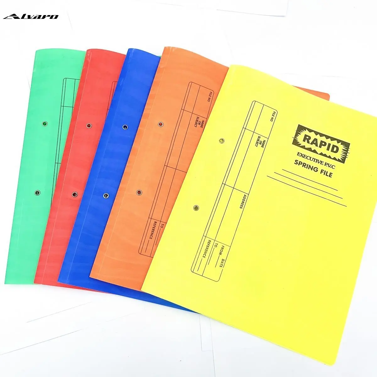 Office supply Wholesale customized logo good quality waterproof durable pvc plastic pp Spring file for office stationery