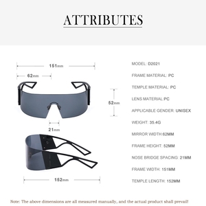 Gafas de <span class=keywords><strong>Sol</strong></span> Oversize Firstsense con Protección UV400, Visera Protectora y Montura de PC Resistente al Viento, de Una Sola Pieza, para Deportes y Ciclismo - Product Image 3