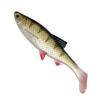 NOUVEAU OEM Leurre Shad Pike 12,5 cm 21g, Swimbait à queue carrée pour Perche, Poisson-chat, Luciole, Appât Artificiel, Matériel de Pêche Grandes Prises