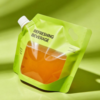 Offre Spéciale – Faible MOQ – Sachets Doypack Personnalisés Imprimés Grande Capacité avec Poignée, Bec Verseur et Fenêtre Transparente, Anti-fuite