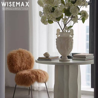WISEMAX FURNITURE Ornements de table de mariage de style français moderne, vase à fleurs en céramique pour hôtel, restaurant, bureau, villa
