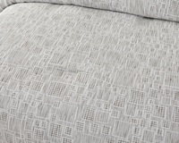 Parures de lit EMME Contemporary Quilts, taille twin, bleu marine, légères, douces, pré-lavées, matelassées, réversibles, 3 pièces, toutes saisons