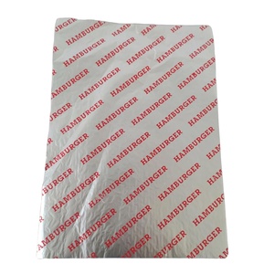 Printed Greaseproof Aluminium Golden Foil <b>Paper</b> High Quality Food Grade Greaseproof Bread Sandwich <b>Burger</b> <b>Wrapping</b> Foil <b>Paper</b> - Product Image 2