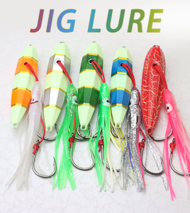 Leurre de pêche à la turlutte lente Kabura <span class=keywords><strong>Inchiku</strong></span> 40g- 200g Octupos Squid Jigs Hook With Skirts Luminous Saltwater Fishing Lure Tackle - Product Image 3