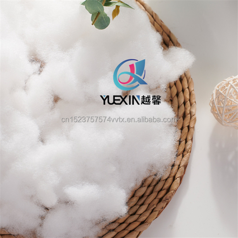 White Polyester Fiber polyfill, Fluff Stuffing High Resilience Fill Fiber