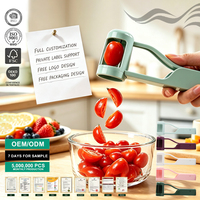 Diviseur manuel de petits fruits, lames en acier inoxydable, coupe-tomates cerises, fraises, myrtilles, outil de cuisine portable, trancheur de raisins