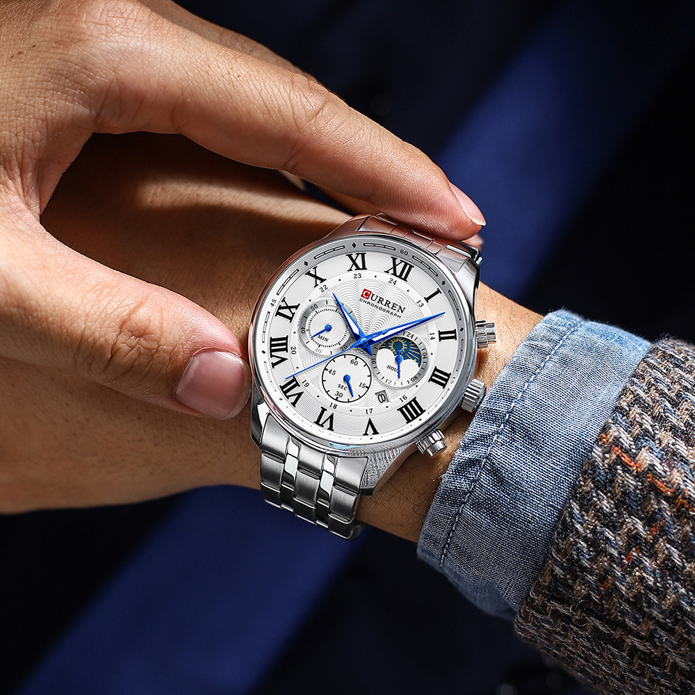 CURREN 8427 Watch for Men Hot Selling 3ATM Waterproof Men's Watches Fashion Luminous Hands with Calendar Men's Sports Watches