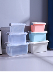 Bán Buôn Rõ Ràng Nhựa Bin Với Nắp Cho Đồ Lặt Vặt Cửa Hàng Trong Suốt Stackable Tiện Ích Lưu Trữ Hộp Nhựa Hộp Nhỏ - Product Image 6
