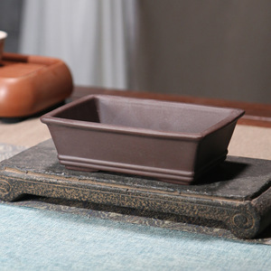Pot de fleurs moderne de sable violet rectangulaire flottant carré bonsaï <span class=keywords><strong>bassin</strong></span> intérieur/extérieur suspendu Pot Kit pour la plantation - Product Image 3