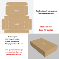 Boîtes d'expédition rigides en papier couché avec impression de logo sur mesure, boîte à courrier noire avec doublure en éponge, matériaux recyclés