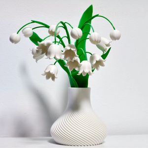 Vase personnalisé imprimé en 3D, service d'impression SLA FDM, décoration minimaliste moderne pour la maison, pot de fleurs pour la décoration de table intérieure et de jardin - Product Image 5