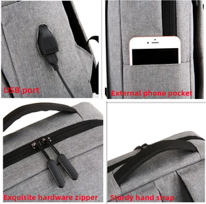 Fornitore di Zaini Smart da Uomo e <span class=keywords><strong>Donna</strong></span> per Scuola e Viaggio con USB, Impermeabili e <span class=keywords><strong>Porta</strong></span> PC, con Logo Personalizzato all'Ingrosso dalla Fabbrica - Product Image 4