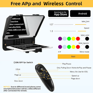 Teleprompter Portatile per Smartphone per Registrazione Video e Streaming Live - Product Image 5