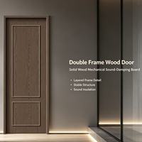 Puertas Interiores de MDF Duraderas, Tamaño Personalizado OEM, Aislamiento Acústico para Apartamentos, Dormitorios y Hoteles, Bien Recibidas en Mercados Europeos