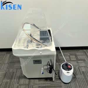 อ่างสระผมเคลื่อนที่แบบไม่มีท่อ ยี่ห้อ Kisen Head Spa Salon Beauty Furniture พร้อมถังเก็บน้ำ 60 ลิตร และเครื่องทำน้ำอุ่น - Product Image 2