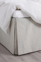 En gros, Jupe de lit plissée unie, anti-poussière, pour hôtels et maisons, housse de cadre de lit sur mesure