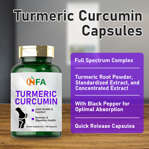Cápsulas de Cúrcuma y Curcumina OEM ODM con Complejo de Espectro Completo, Pueden Mejorar el Metabolismo, Suplemento Herbal, 180 Cápsulas - Product Image 5