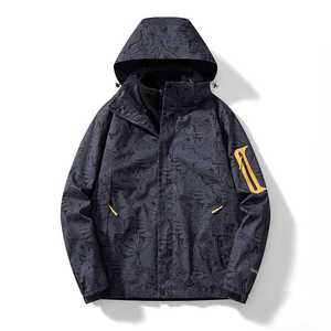 Men's Outdoor 3-In-1 Fleece-Lined Parka Waterproof With Printing Design For Winter Activities - Product Image 2