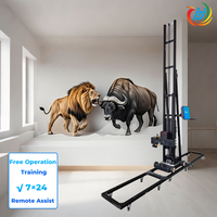 Impresora de pared 3D Altura vertical 2500mm Máquina de pintura de pared UV de gran formato para máquina de impresora de pared