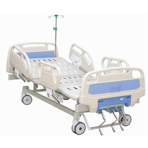 (MS-M290B) Two Cranks Medical Manual Nursing ICU <b>Folding</b> <b>Bed</b> - Product Image 1