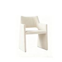 Fauteuil de salle à manger et de banquet moderne en bois et tissu velours, design nordique créatif, pour salon et conférence, idéal pour la détente