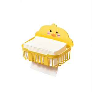 Cestino organizer in plastica per bagno e cucina. Simpatico portaoggetti autoadesivo da parete a forma di anatra AM-6701B CASAMAX WL - Product Image 3