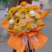 Offre Spéciale Papier Ouya Bicolore, Matériel d'Emballage Floral, Papier d'Emballage pour Bouquet Floral DIY pour la Saint-Valentin Qixi