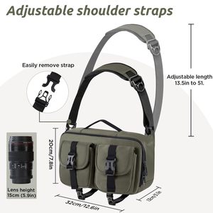 Sac de transport pour appareil photo Messager de voyage en plein air - Product Image 4