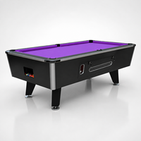 Mesa de Billar Comercial de 7 y 8 Pies, Operada con Monedas, con Retorno de Bolas, Lista para Enviar, para Clubes y Salas de Juego