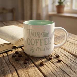 New Design Classic Ceramic Coffee Mug <b>Letter</b> Print Party Use Microwave & Dishwasher Safe Food Safe Hot Selling - Product Image 4