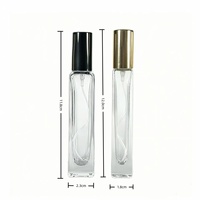 Flacon en verre rectangulaire vide 10ml 15ml, mini vaporisateur rechargeable pour parfum, huile cosmétique