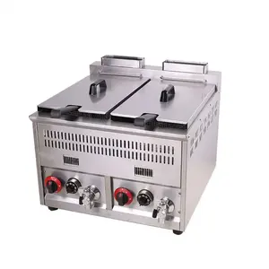 Freidora De Pollo Broaster Industry Friteuse Gaz a Gas Fry Corn Dog Used Propane Deep Fryer Machine