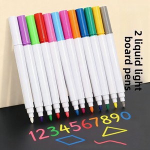 ปากกาเน้นข้อความ 12 <span class=keywords><strong>สี</strong></span> หลาก<span class=keywords><strong>สี</strong></span>สัน ลบได้ เป็นมิตรกับสิ่งแวดล้อม พร้อมไฟ LED ในบรรจุภัณฑ์แบบธรรมดา มีจำหน่ายราคาส่ง - Product Image 1