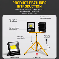 Harga Kompetitif Lampu Sorot LED 150W IP66 Tahan Air Aluminium 18000LM 120 °   Remote Kontrol Sudut Sorot & Kontrol Bluetooth untuk Gudang