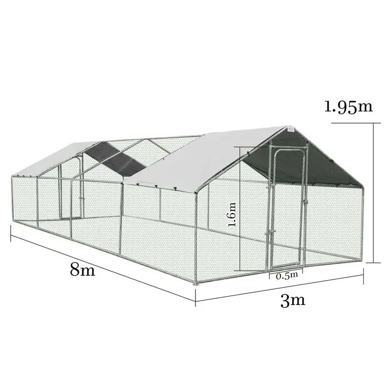 싼 가격 비용을 가진 농업 분야를 위한 싼 닭장 제조 도매업자 농장 큰 금속 암탉 집 감금소 뛰기