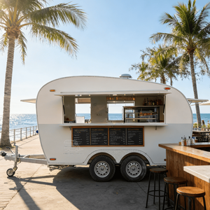 Camion de restauration mobile, remorque de restauration, camionnette de restauration, barbecue, remorque de restauration de rue, cuisine entièrement équipée, chariot de vente de hot-dogs - Product Image 2