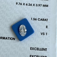 DEF VVS 1ct 2ct 3ct 4ct 5ct 6ct 7ct 8ct 10ct Oval Kesim Laboratuvarda Yetiştirilmiş Elmas IGI Sertifikalı CVD&HPHT Laboratuvar Elması
