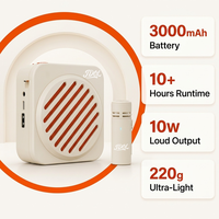 Microfono Wireless Magnetico Leggero con Amplificatore Vocale, Altoparlante e Fotocamera, Microfono Compatto per Creatori di Contenuti OEM