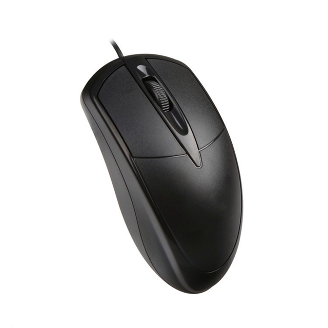 X824 Optical Mouse USB Wired for Office Gaming Business Laptop & Desktop Use Right Hand Orientation