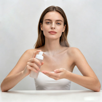 Flacon pulvérisateur en plastique PET personnalisé de 100 ml et 150 ml avec pompe inversée pour brume corporelle, parfum, eau hydratante