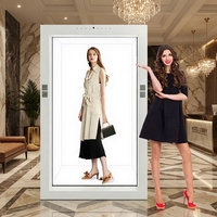 Pantalla Holográfica 3D con IA de 98 Pulgadas para Interiores, Vitrina Holográfica Interactiva, Caja LCD Transparente, Holobox Virtual Meta Digital Humano