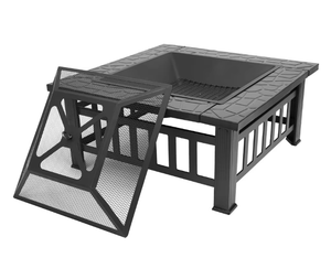 34 pollici 3 in 1 acciaio <span class=keywords><strong>grande</strong></span> carbone di <span class=keywords><strong>legna</strong></span> ardente fuoco Pit tavolo barbecue all'aperto Grill da campeggio all'aperto uso <span class=keywords><strong>cucina</strong></span> facile assemblato - Product Image 6