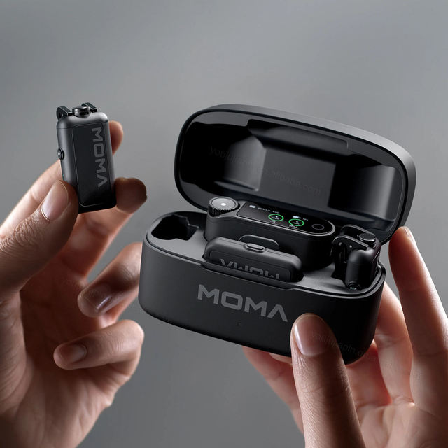Hollyland Lark Max 2 32bit Full-chain Audio AI Noise Cancel Professional Wireless Lavalier Microphone Mini Collar Iphone Camera